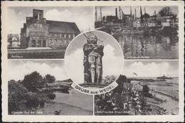 D-22880 Wedel - Alte Ansichten Um 1960 - Hafen - Rathaus - Strandbad - Stamp - Wedel