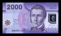 Chile 2000 Pesos 2012 Pick 162b Low Serial Polymer Sc Unc - Chile