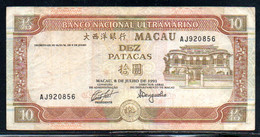 659-Macao 10 Patacas 1991 AJ920 - Macau