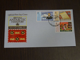 British Antarctic Territory 1977 Queen Elizabeth II Silver Jubilee FDC VF - FDC