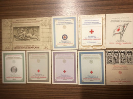 CARNETS CROIX ROUGE 1952 - 1969 ( 18 Carnets ) RED CROSS ROTES KREUZ LOT COLLECTION - Croix Rouge