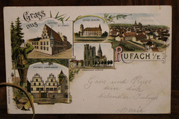 AK 1898 Cpa Gruss Aus Gruß Rufach Rouffach Deutsches Reich Litho Elsass Alsace - Rouffach