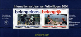 113224 MNH HOLANDA 2001 AÑO INTERNACIONAL DEL VOLUNTARIADO - Autres & Non Classés