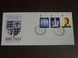 Brunei 1977 Queen Elizabeth II Silver Jubilee FDC VF - Brunei (...-1984)