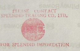 Hong Kong 1981 Airmail Cover Victoria - Brazil Meter Stamp Slogan Pitney Bowes GB6300 Slogan Splendid Trading Imporation - Cartas & Documentos