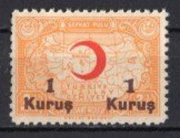 1942 TURKEY TURKISH RED CRESCENT SOCIETY "KIZILAY" SURCHARGED CHARITY STAMP MNH ** - Charity Stamps