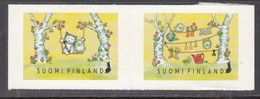 2022 Finland Joy Of Spring Cats Owl  Complete Set Of 2 MNH @ BELOW FACE VALUE - Nuevos