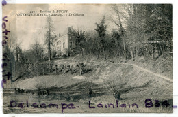 - 2233 - Environs De Buchy - ( Seine - Inf ), FONTAINE CHATEL, Le Château, Carte Rare, écrite, 1913, TBE, Scans. - Buchy