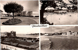 (4 Oø 21) OLDER - France (posted 1960's ?) B/w - Casino- Golf Etc De Pontaillac - Casinos