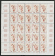 N° 2264  4 Fr RAPHAEL  Feuille De 25 Ex. Vendue à La Valeur Faciale. ** MNH Cote 57,50 € - Full Sheets