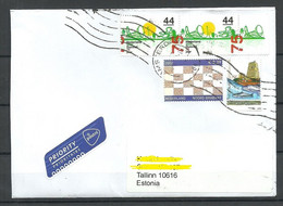 NEDERLAND Netherlands 2023 Air Mail Cover To Estonia - Cartas & Documentos