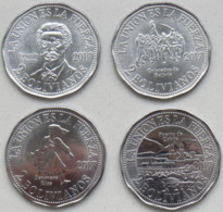 Bolivia Set 4 Coins 2 Bolivianos 2017 UNC - Bolivia