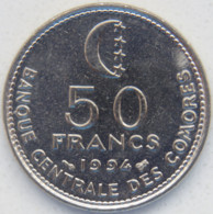 Comoren 50 Francs 1994  KM# 16  COMOROS UNC - Comoros
