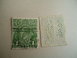 AUSTRALIA   USED STAMPS  2    ONE WITH PERFINS - Essais & Réimpressions