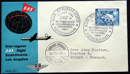 Greenland  1954 SAS Første Flyvning Sdr. Strømfjord - København 15-11-1954 (parti 776) - Storia Postale