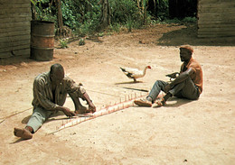 Afrique - Guinea Ecuatorial (Guinée Equatoriale) Poblado De Bata, Secundo Une Pile De Serpiente (peau De Serpent) - Afrika