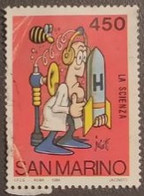 SAN MARINO 1984 SCUOLA E FILATELIA LIRE 450 - Used Stamps