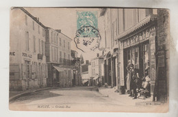 CPA MAUZE SUR LE MIGNON (Deux Sèvres) - Grande Rue - Mauze Sur Le Mignon