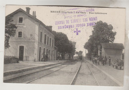 CPA MAUZE SUR LE MIGNON (Deux Sèvres) - La Gare Vue Intérieure - Mauze Sur Le Mignon