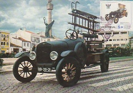 Portugal & Maximum Card, Tribute To The Portuguese Firefighter, Ford T 1927, Lisboa 1981 (2394 - Sapeurs-Pompiers