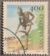 SAN MARINO 1987 SCULTURE ESPOSTE LIRE 400 - Usati