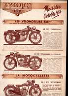 (moto  )  MONTOCONFORT  Vélomoteurs Cyclomoteurs Motos Et Bicyclettes   Octobre 1946    (PPP40930) - Motos