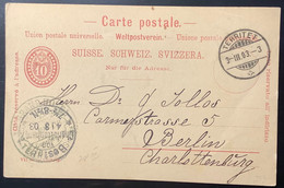 "GRAND HOTEL TERRITET CONCIERGE 1903" VD SELTENER HOTEL STEMPEL Ganzsache 10Rp Postkarte (Schweiz "Hotelpost" Vaud Waadt - Ganzsachen