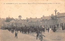 ¤¤  -   GUINGAMP    -  Place Saint-Michel  -  Retour Du 48e De La Fête Présidentielle à Saint-Malo Le 31 Mai 1914 - Guingamp