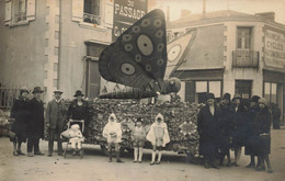 St Gilles Croix De Vie * RARE Carte Photo * Jour De Cavalcade Ou Fête , Magasin Du Passage Ch. GRASSET Quai Des Greniers - Saint Gilles Croix De Vie