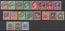 1924/1958 - ALGERIE - SERIE COMPLETE PREOBLITERES YVERT N°1/19 * MLH - COTE = 122 EUR - Unused Stamps