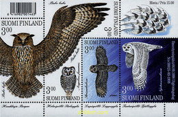 37213 MNH FINLANDIA 1998 RAPACES NOCTURNAS - Oblitérés