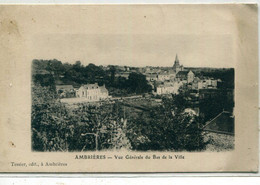 53 - Ambrières : Vue Du Bas De La Ville - Ambrieres Les Vallees