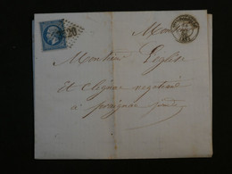 AN18 FRANCE BELLE LETTRE  1866 A FREIGNAC +N°22  ++AFF. INTERESSANT++ - 1862 Napoléon III