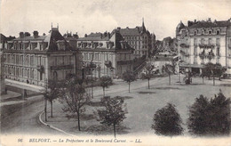 FRANCE - 90 - BELFORT - La Préfecture Et Le Boulevard Carnot - LL - Carte Postale Ancienne - Belfort - Ville