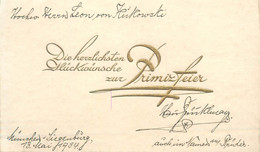 Germany Greetings 1934 Gluck Zur Primizfeier Card 9 X 15 Cm - Autres & Non Classés