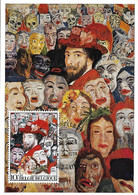 Belgique - Carte Maximum Yvert 1704 James ENSOR - Autoportrait - Cad 6 Avril 1974 - Culturelle -1er Jour - - Covers & Documents