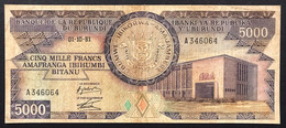 BURUNDI 5000 FRANCS 1981 Pick#32a  LOTTO 4420 - Burundi