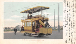 ETATS-UNIS - MI - Michigan - Double Decked Trolley Car - By Détroit Photographic Co. - Précurseur Voyagé 1903 (2 Scans) - Detroit