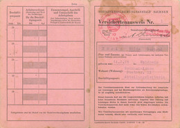 German National Health Insurance 1921 Germany 10 X 15 Cm Sozialversicherungsanstalt Sachsen Horig Hilda Gertrud - Banca & Assicurazione