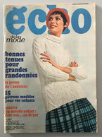 Écho De La Mode N° 38 - Septembre 1968 - Moda