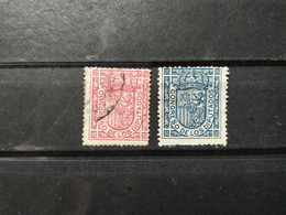 ESPAGNE - Service - 1896 - Y&T N° 10  (o)      +      Y&Tn° 11   (*)  Sans Gomme - Without Gum - Servizi