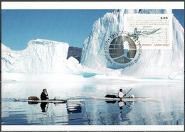 Greenland 2011.  Communication In Greenland.  Michel 575a  - 577a  Maxi Cards. - Cartoline Maximum