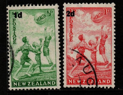 New Zealand SG 611-12 1939 Beach Ball Health,used - Oblitérés