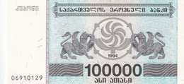 BILLETE DE GEORGIA DE 100000 LARIS DEL AÑO 1994 SIN CIRCULAR (UNC) (BANKNOTE) - Georgië