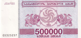 BILLETE DE GEORGIA DE 500000 LARIS DEL AÑO 1994 SIN CIRCULAR (UNC) (BANKNOTE) - Georgien