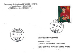 PORTUGAL - 2nd Group Stage Game - Portugal / Uruguay - 11/28/2022- Letter Real Circulated - 2022 – Qatar