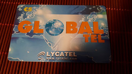 Global Tel Prepaidacrd Belgium Used Rare - Cartes GSM, Recharges & Prépayées