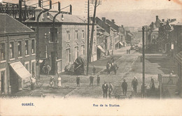 Belgique - Ougrée - Rue De La Station - Animé - Edit. Choteau - Attelage - Carte Postale Ancienne - Renaix - Ronse