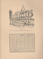 Vieux Papiers - Calendrier 1964 + Illustrations  C Sauer - Recto :et Verso   Strasbourg St Etienne - Groot Formaat: 1961-70