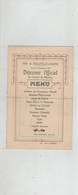 Belleville Sur Saône Menu Hôtel Durand 1924 Déjeuner Officiel Du Conseil De Révision Querleux Médecin Major - Menú